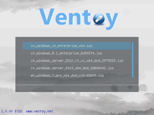 多合一制作系统U盘启动 Ventoy V1.1.17